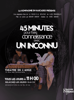 45 minutes pour faire connaissance avec un inconnu&nbsp;11:00